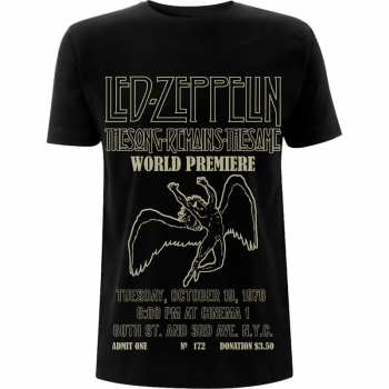 Merch Led Zeppelin: Tričko Tsrts World Premier 