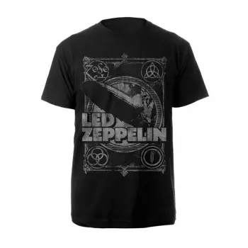 Album Led Zeppelin: Tričko Vintage Print Lz1