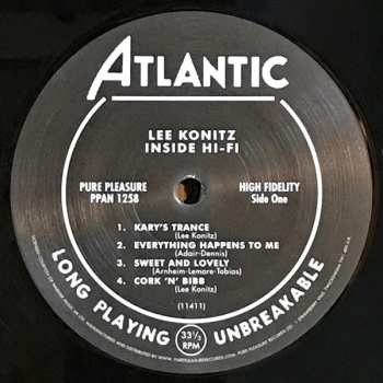 LP Lee Konitz: Inside Hi-Fi LTD 137718