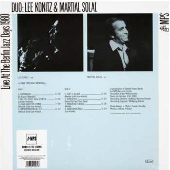 LP Lee Konitz: Live At The Berlin Jazz Days 1980 76450
