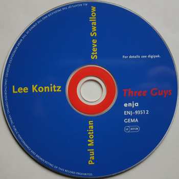 CD Lee Konitz: Three Guys 447349