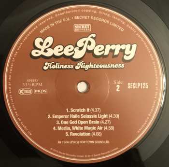 LP Lee Perry: Holiness Righteousness LTD 376316