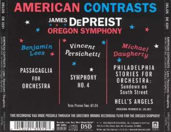CD Benjamin Lees: American Contrasts 476596