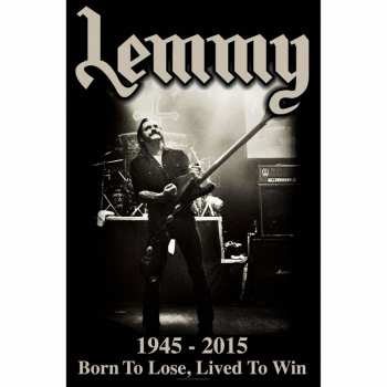 Merch Lemmy: Textilní Plakát Lived To Win