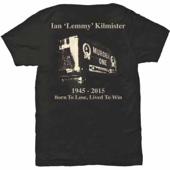 Merch Lemmy: Tričko Lived To Win  L