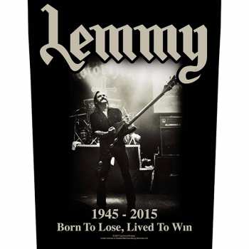 Merch Lemmy: Zádová Nášivka Lived To Win