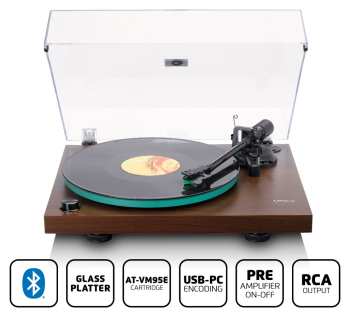 Audiotechnika Lenco LBT-225 + AT-VM95E