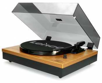 Audiotechnika Lenco LS 300 - Gramofon se samostatnými reproduktory Dřevo