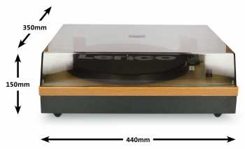 Audiotechnika Lenco LS 300 - Gramofon se samostatnými reproduktory Dřevo