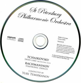 CD Leningrad Philharmonic Orchestra: Orchestral Suite From Swan Lake / Symphonic Dances 304938