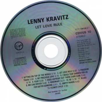 CD Lenny Kravitz: Let Love Rule 46596