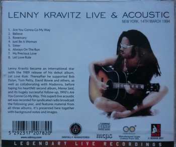 CD Lenny Kravitz: Live & Acoustic - New York, 14th March 1994 513755