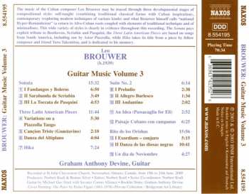 CD Leo Brouwer: Guitar Music Volume 3: Sonata • Hika • Suite No. 2 • Rito De Los Orishas 245851