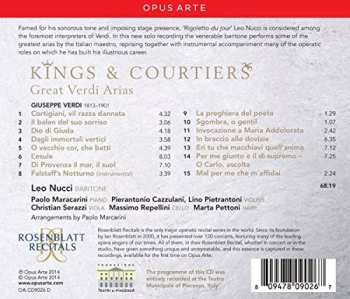 CD Leo Nucci: Kings And Courtiers: Great Verdi Arias 451545