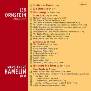 CD Leo Ornstein: Suicide In An Airplane, Danse Sauvage, Sonata 8 And Other Piano Music 532986