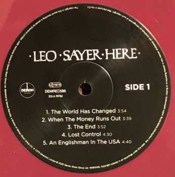 LP Leo Sayer: Here CLR 472931