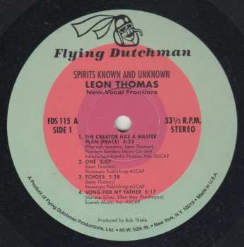 LP Leon Thomas: Spirits Known And Unknown LTD 77026