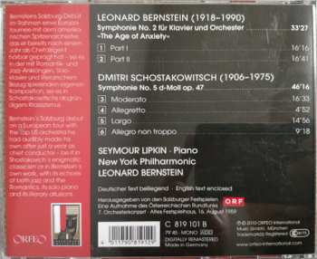 CD Leonard Bernstein: Bernstein - Schostakowitsch / Bernstein 276402