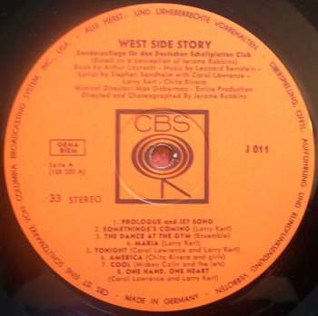 LP Leonard Bernstein: West Side Story (Originalaufnahme Der Broadway-Aufführung) 512324