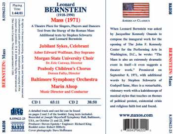 2CD Leonard Bernstein: Mass 342305