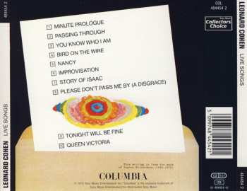 CD Leonard Cohen: Live Songs 21558