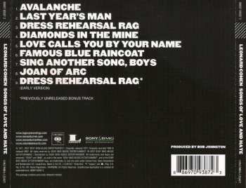 CD Leonard Cohen: Songs Of Love And Hate