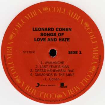 LP Leonard Cohen: Songs Of Love And Hate CLR 137413