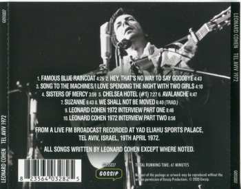 CD Leonard Cohen: Tel Aviv 1972 416954