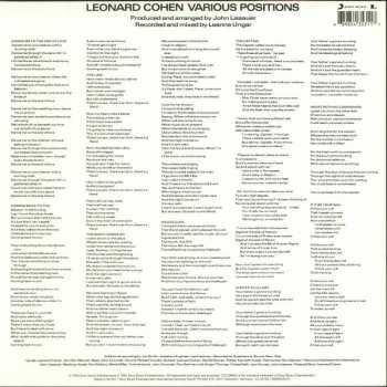 LP Leonard Cohen: Various Positions 38521