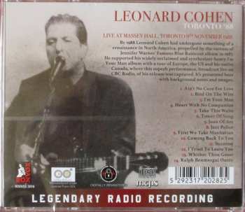 CD Leonard Cohen: Toronto '88 421813