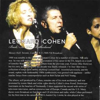 CD Leonard Cohen: Back In The Motherland (The 1988 Toronto Broadcast) 415525
