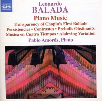 CD Leonardo Balada: Piano Music 489408