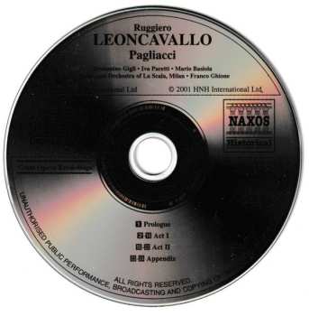 CD Ruggiero Leoncavallo: Pagliacci 453724