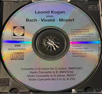 CD Leonid Kogan: Concertos 434461