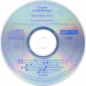 CD Leopold Godowsky: Piano Music Vol. 1 405591