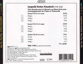 CD Leopold Koželuh: 3 Piano Trios 121078