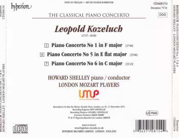 CD Leopold Koželuh: Piano Concertos Nos. 1, 5 & 6 324915