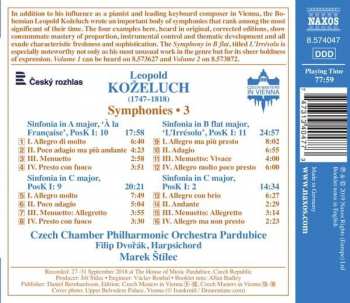 CD Leopold Koželuh: Symphonies • 3 196171