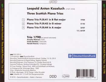 CD Leopold Koželuh: Three Scottish Piano Trios 119589