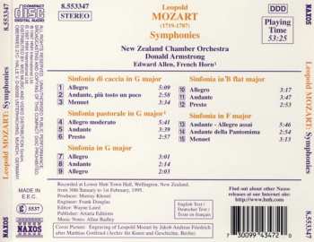 CD Leopold Mozart: Sinfonia Di Caccia • Sinfonia Pastorale • Sinfonias In G, B Flat And F 113916