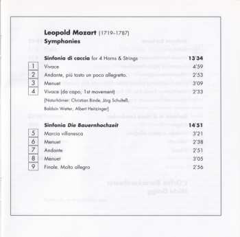 CD Leopold Mozart: Symphonies 153190