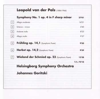 CD Leopold van der Pals: Symphony No. 1 · Wieland Der Schmied · Frühling · Herbst 187814