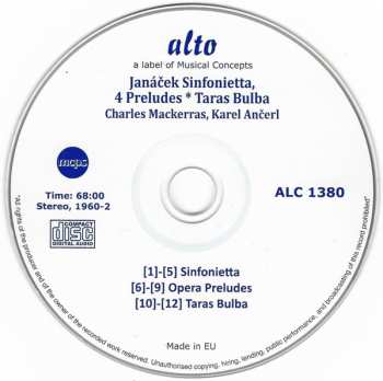 CD Leoš Janáček: Janáček Sinfonietta, 4 Opera Preludes, Taras Bulba 445700
