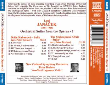 CD Leoš Janáček: Orchestral Suites From The Operas • 2 (Kát'a Kabanová • The Makropulos Affair) 315814