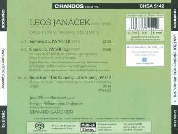 SACD Leoš Janáček: Orchestral Works, Vol. 1 Suite From 'The Cunning Little Vixen', Sinfonietta, Capriccio 335613