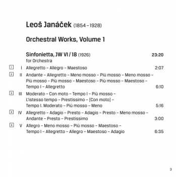 SACD Leoš Janáček: Orchestral Works, Vol. 1 Suite From 'The Cunning Little Vixen', Sinfonietta, Capriccio 335613
