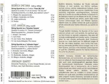 CD Leoš Janáček: String Quartets Nos. 1 & 2 / String Quartet No. 1 'From My Life' 248471