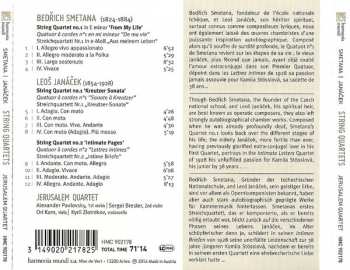 CD Bedřich Smetana: String Quartets Nos. 1 & 2 / String Quartet No. 1 'From My Life'