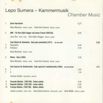 CD Lepo Sumera: Kammermusic 292364