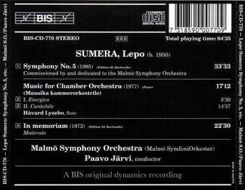 CD Lepo Sumera: Symphony No. 5 • Music For Chamber Orchestra • In Memoriam 276736